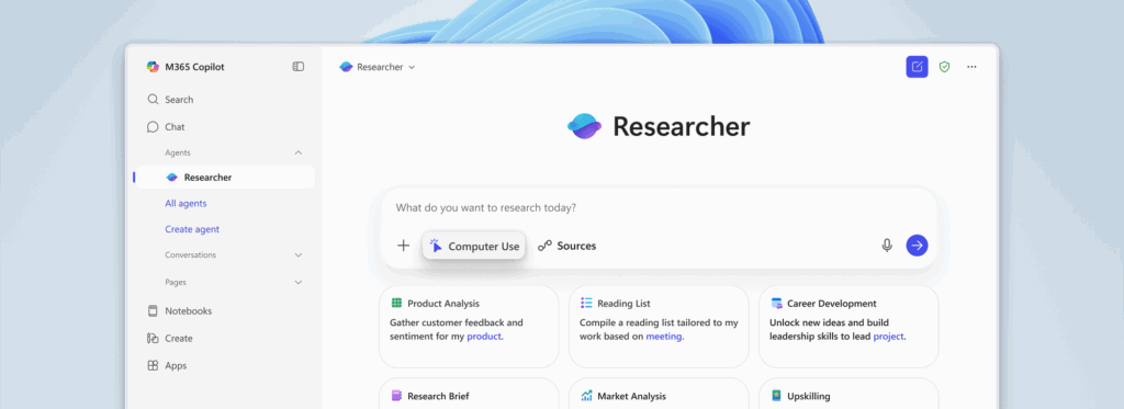 Microsoft Introduces Researcher in Microsoft 365 Copilot, a Secure Virtual Assistant for Your Computer 3 Researcher with Computer Use