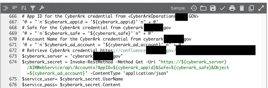 Powershell key exposed