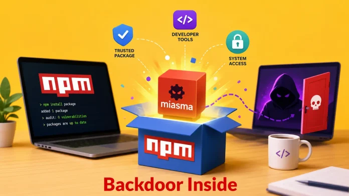 Miasma Turns Trusted npm Packages Into Persistent Backdoors for Developer Machines