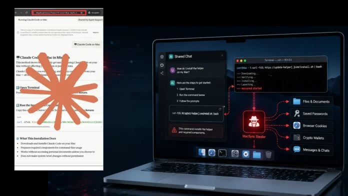 Shared Claude Chats MacSync Stealer