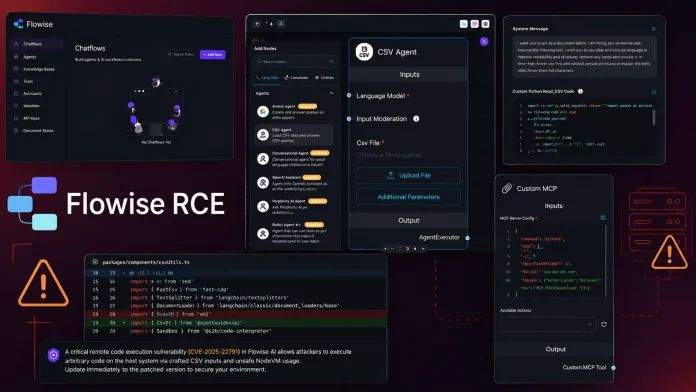 Six Flowise RCE Flaws Let Attackers Execute Code on AI Workflow Servers