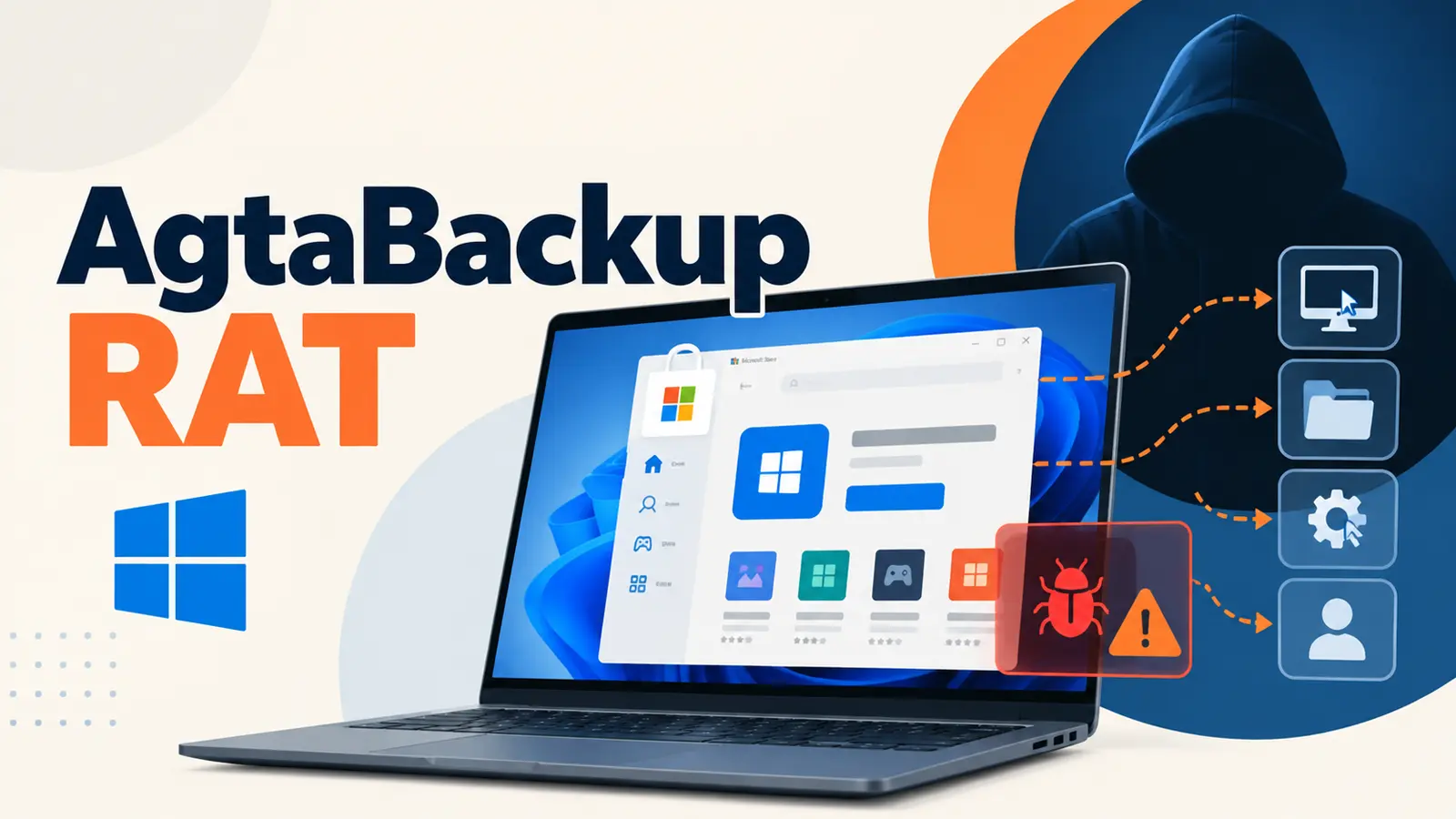 AgtaBackup RAT Uses Fake Microsoft Store Pages and RMM Tools to Hijack Windows Systems