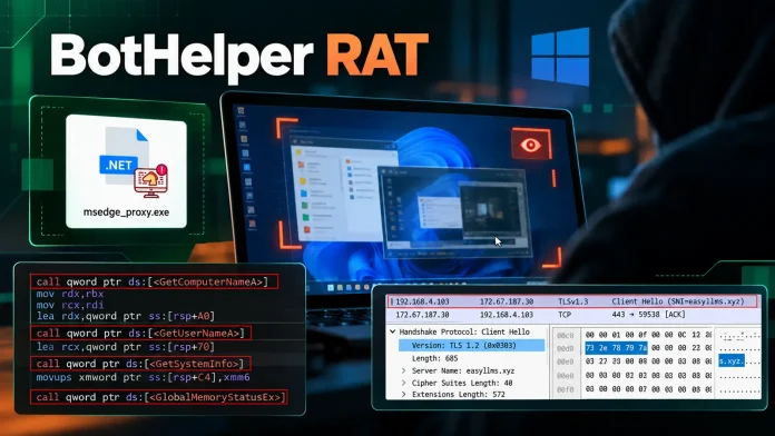 BotHelper RAT Uses Encrypted Payloads and Live Screen Surveillance to Spy on Windows Users